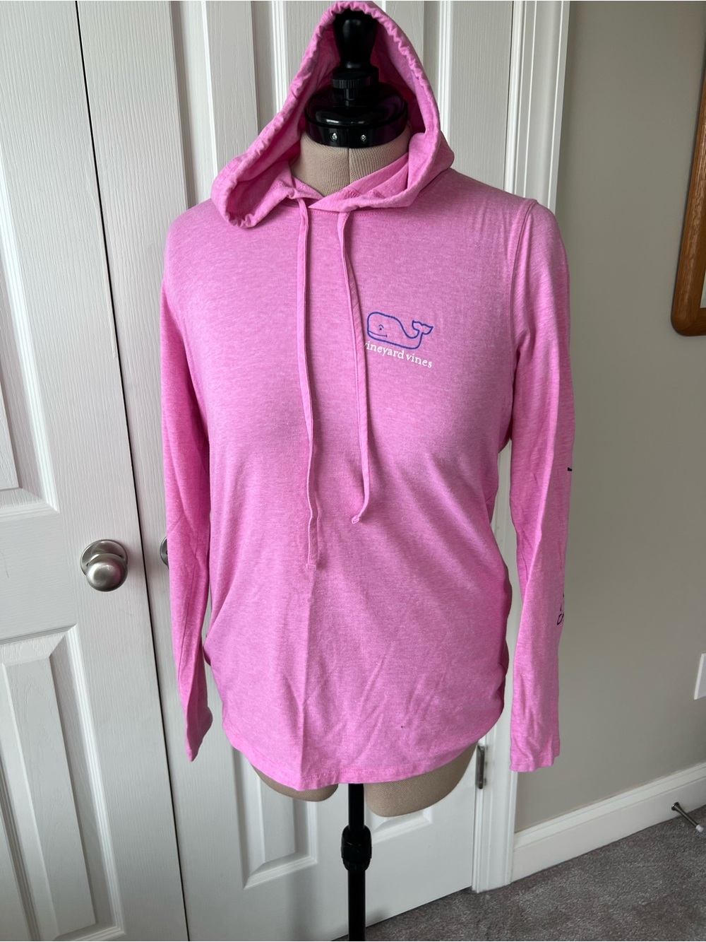 Vineyard Vines Pink Logo Pullover